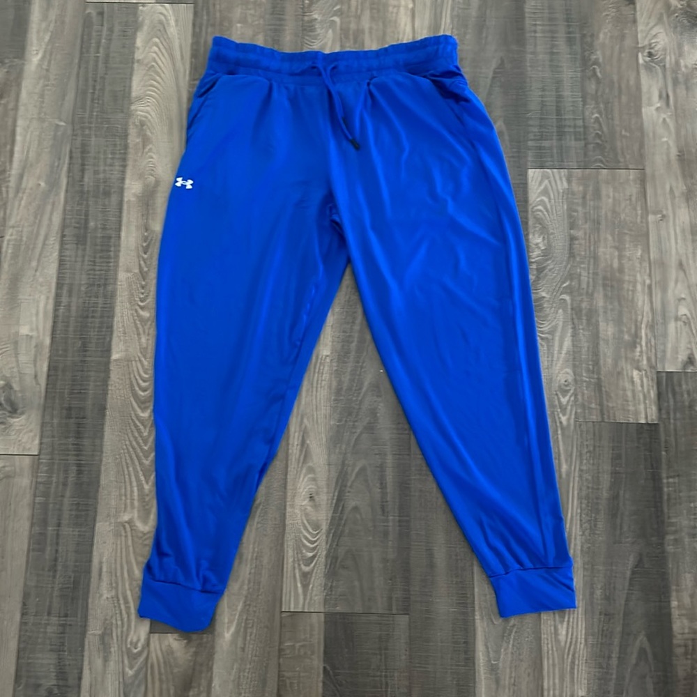 Bright blue large under armor jogger